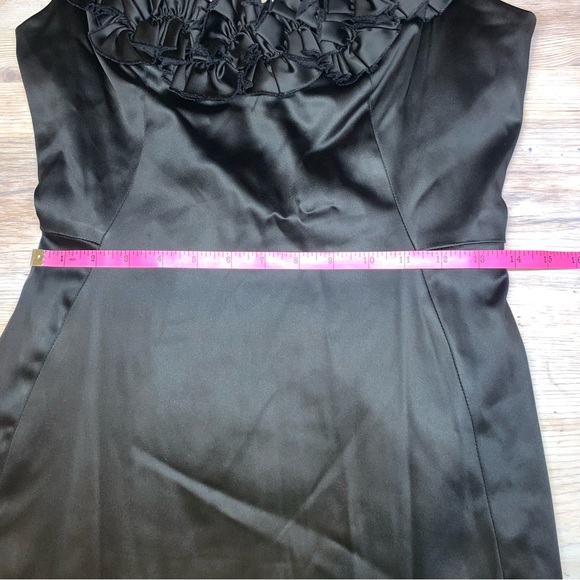 WHBM Ruffle Neckline Little Black Dress - Picture 12 of 16